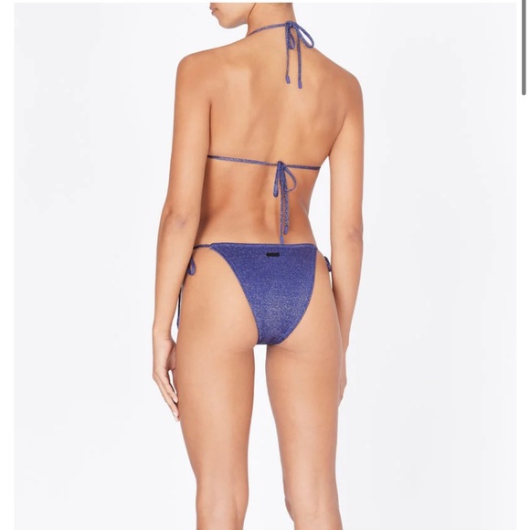 Blue Sparkly Triangl Bikini - NEVER WORN - Picture 4 of 9